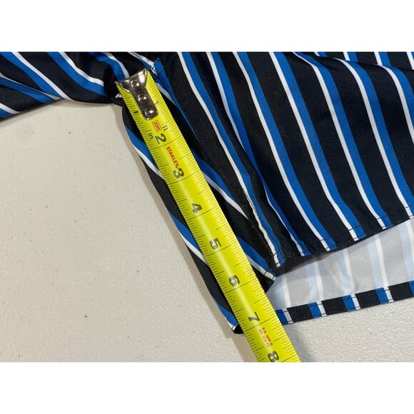 Arizona Jean Co Mens XXL Striped Swim Trunks With Elastic Waistband & Drawstring - Picture 8 of 11